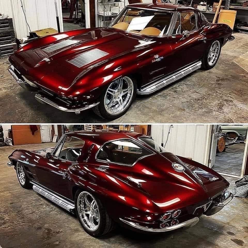 Dark, deep red 1963 Stingray! 🔥