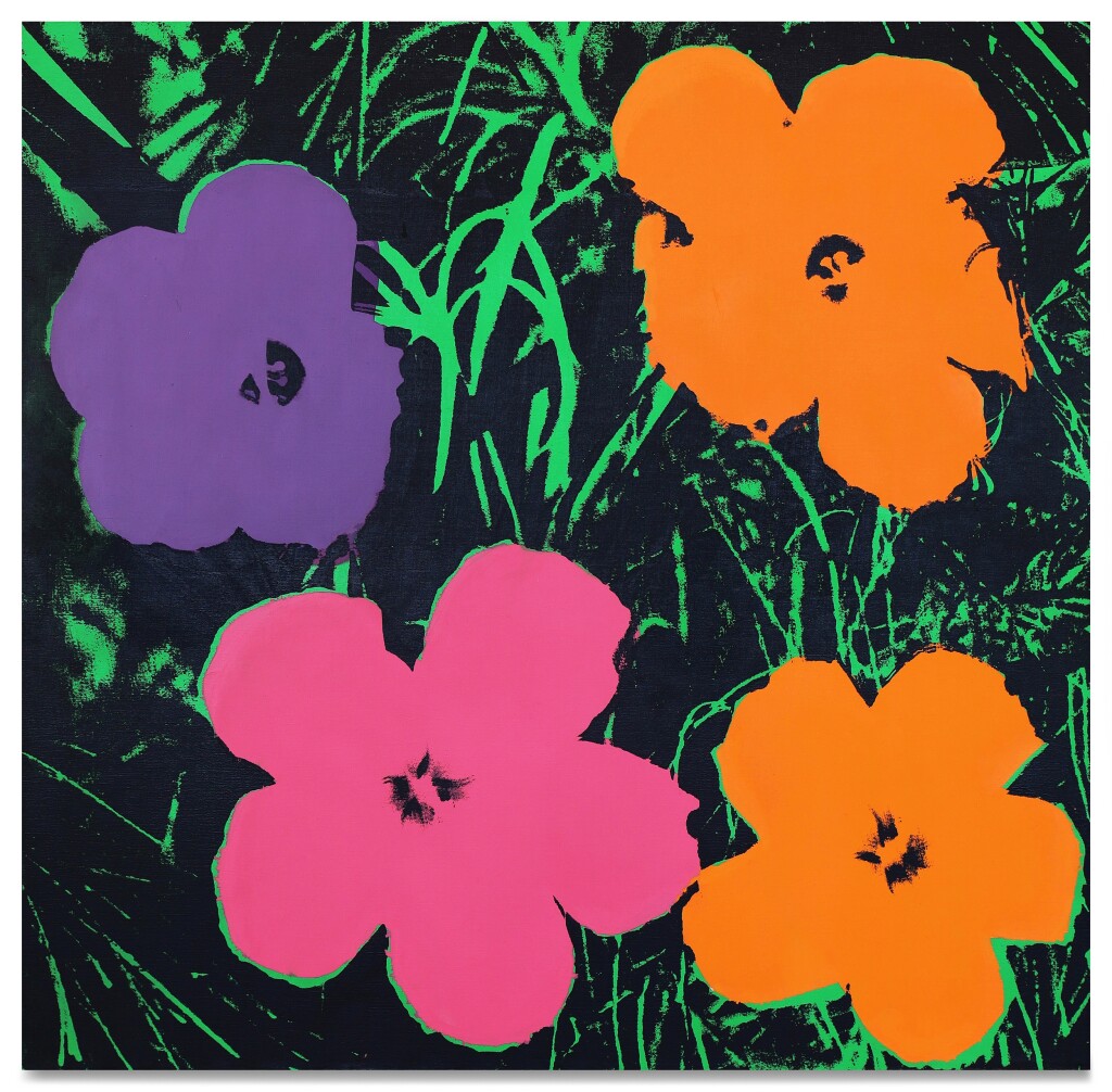 #AuctionUpdate: Andy Warhol’s iconic ‘Late Four-Foot Flowers’ goes for $11.2M. #SothebysContemporary