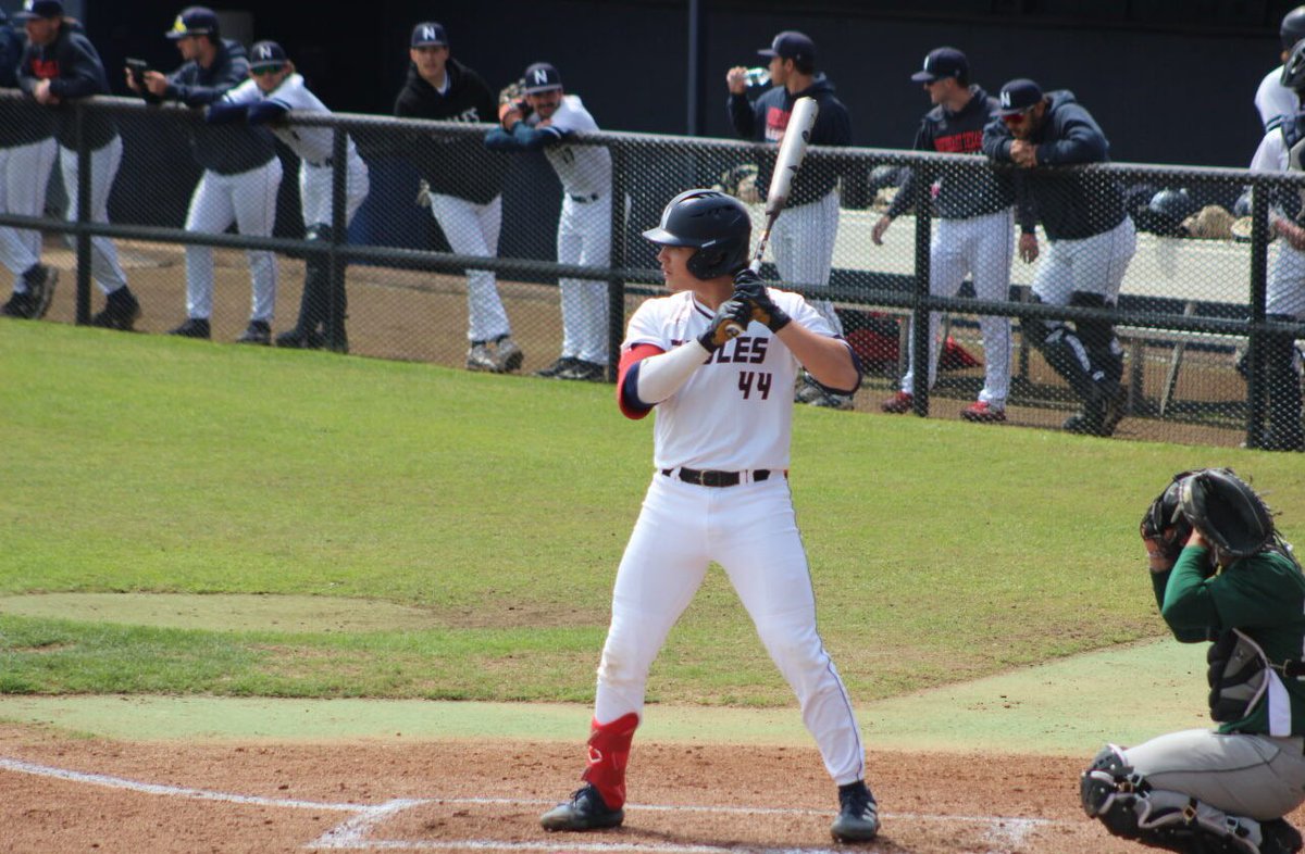 Exciting first year with <a href="/NTCC_Baseball/">Northeast Texas Baseball</a>. 
Honorable mention DH
AB- 76
Hits- 26
2B- 7
RBI- 22
BB- 25
K- 12
AVG- .342
OBP- .510