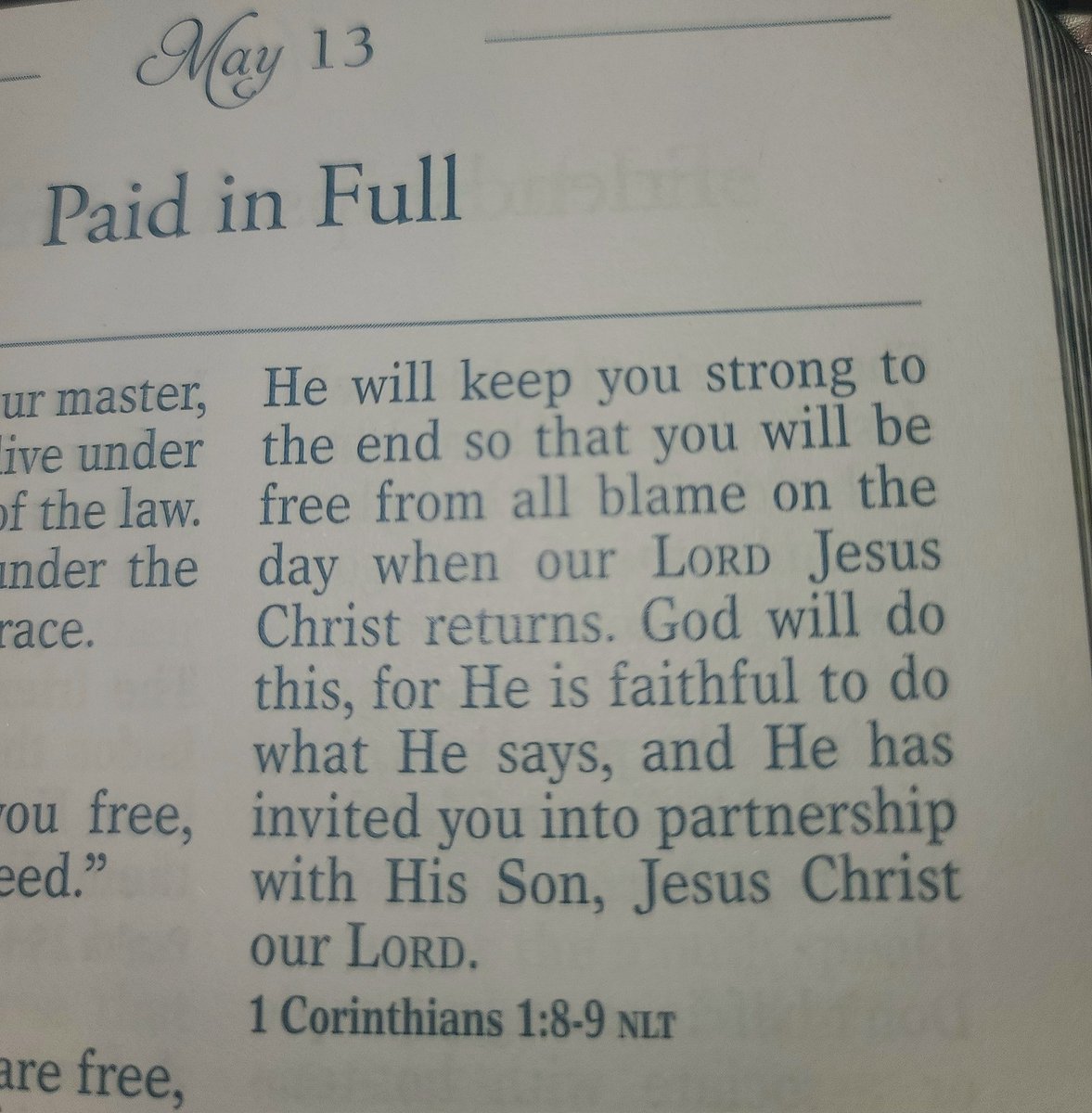 PAID IN FULL Is this not the most beautiful promise? There is no other hope. I'm clinging to it.