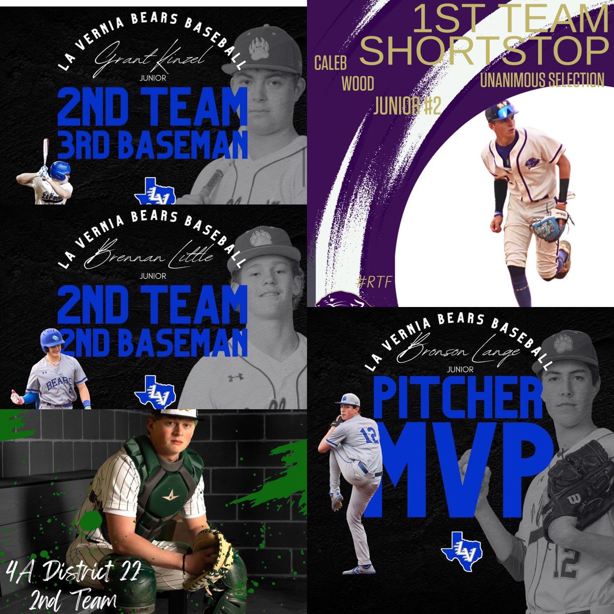 Marucci Elite Central TX (@maruccielitectx) on Twitter photo The first round and more to come of Marucci Elite Texas-2025 Knight district honors for their respective HS.
MVP pitcher <a href="/LangeBronson/">bronson_lange</a>
1st team unanimous SS <a href="/calwood_08/">Caleb Wood</a>
2nd team, 2nd baseman <a href="/brennan_little/">Brennan Little</a>
2nd team catcher <a href="/NickTreuter2/">Nick Treuter</a>
2nd team 3rd baseman <a href="/grant_kinzel/">grant kinzel</a> The first round and more to come of Marucci Elite Texas-2025 Knight district honors for their respective HS.
MVP pitcher <a href="/LangeBronson/">bronson_lange</a>
1st team unanimous SS <a href="/calwood_08/">Caleb Wood</a>
2nd team, 2nd baseman <a href="/brennan_little/">Brennan Little</a>
2nd team catcher <a href="/NickTreuter2/">Nick Treuter</a>
2nd team 3rd baseman <a href="/grant_kinzel/">grant kinzel</a>