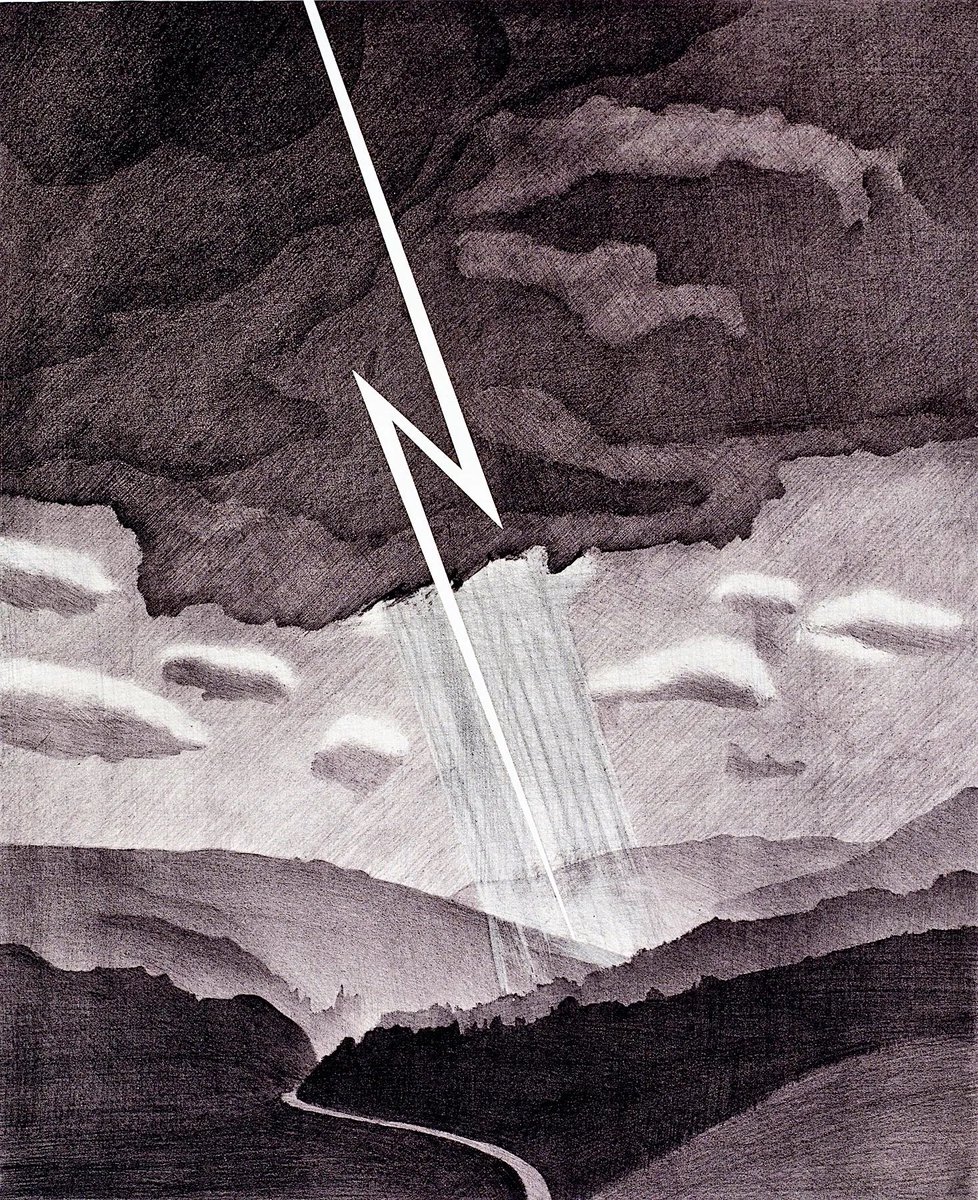 David Hockney Lightning from the Weather Series, 1973