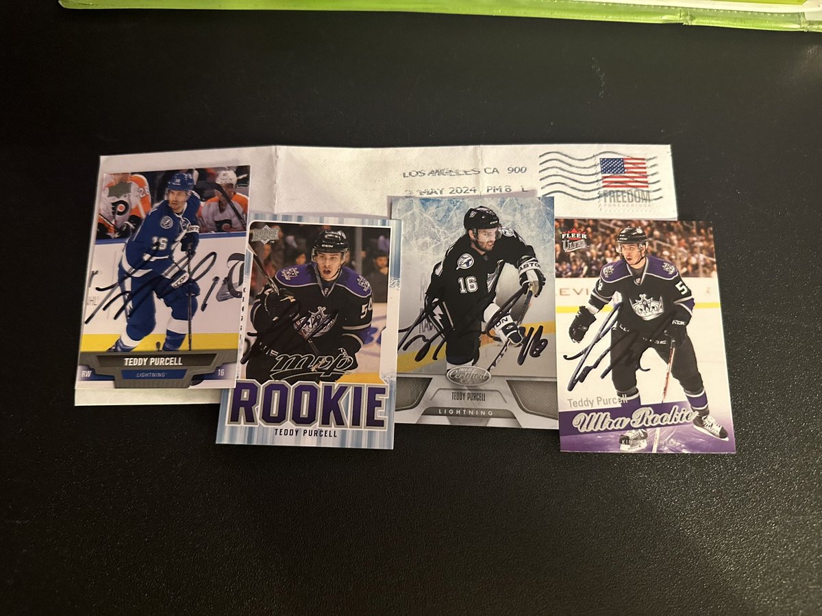 #TeddyPurcell #hockey #puck @NHL  #TTM #Memorabilia #Autograph #Autographs #AutographCollector  #AutographCollection #GreatGuy #ThankYou #TTMSuccess #TTMAutographs #MailDay @LAKings @TBLightning