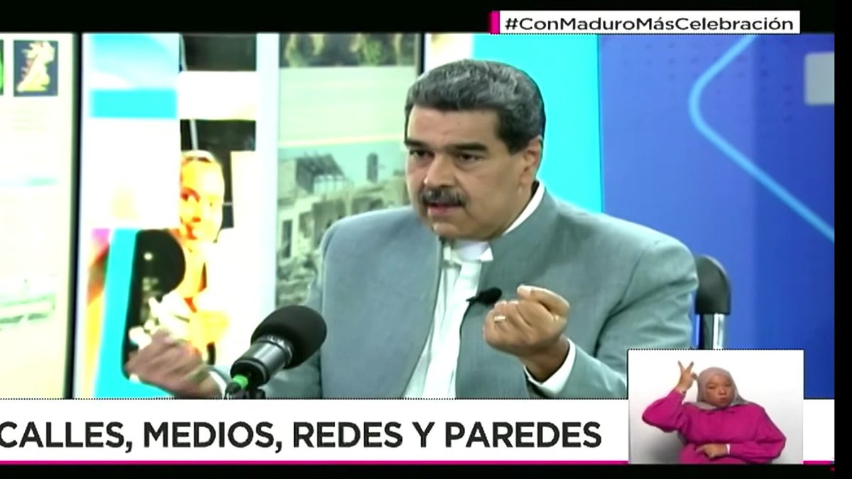 ¿ Estás viendo Con Maduro+ ? 👀 Increíble entrevista a Nicolás Maduro en Con Maduro+ Sencillamente MAGISTRAL!! @NicolasMaduro youtube.com/live/Okb3YTHIN…