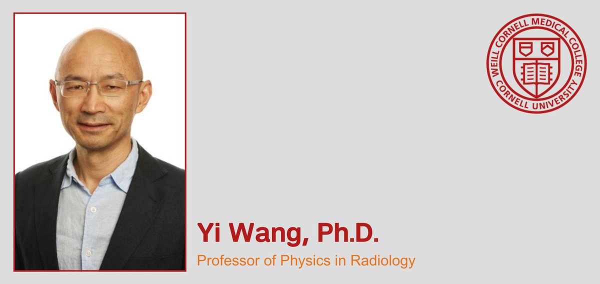 🥇 Congrats to Yi Wang, a 2024 @ISMRM Gold Medal Award Winner! A high honor, the gold medal is 'awarded to basic and clinical scientists in recognition of major research contributions to the field of magnetic resonance within the scope of the Society.' 👉 ismrm.org/24m/gold-medal/