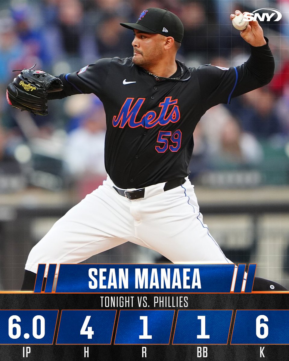 6 strong innings for Sean Manaea tonight 👏