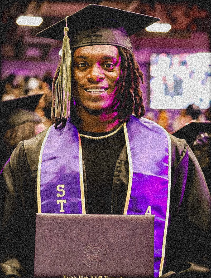 Our Graduates but in Film📸 Congratulations to our Panthers who crossed the stage🎓🥳! #PvNation | #PVAMUFootball