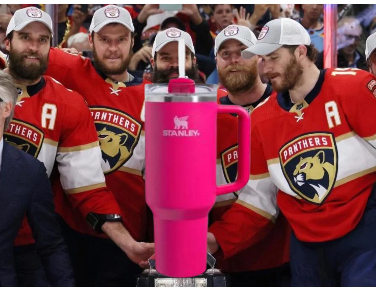 I’m trying to explain to my intern that this is not the @stanleycup that #southFlorida is manifesting the <a href="/FlaPanthers/">Florida Panthers</a> to win 🏆 🏒 🥅 🥤 

#hockey #sports #timetohunt