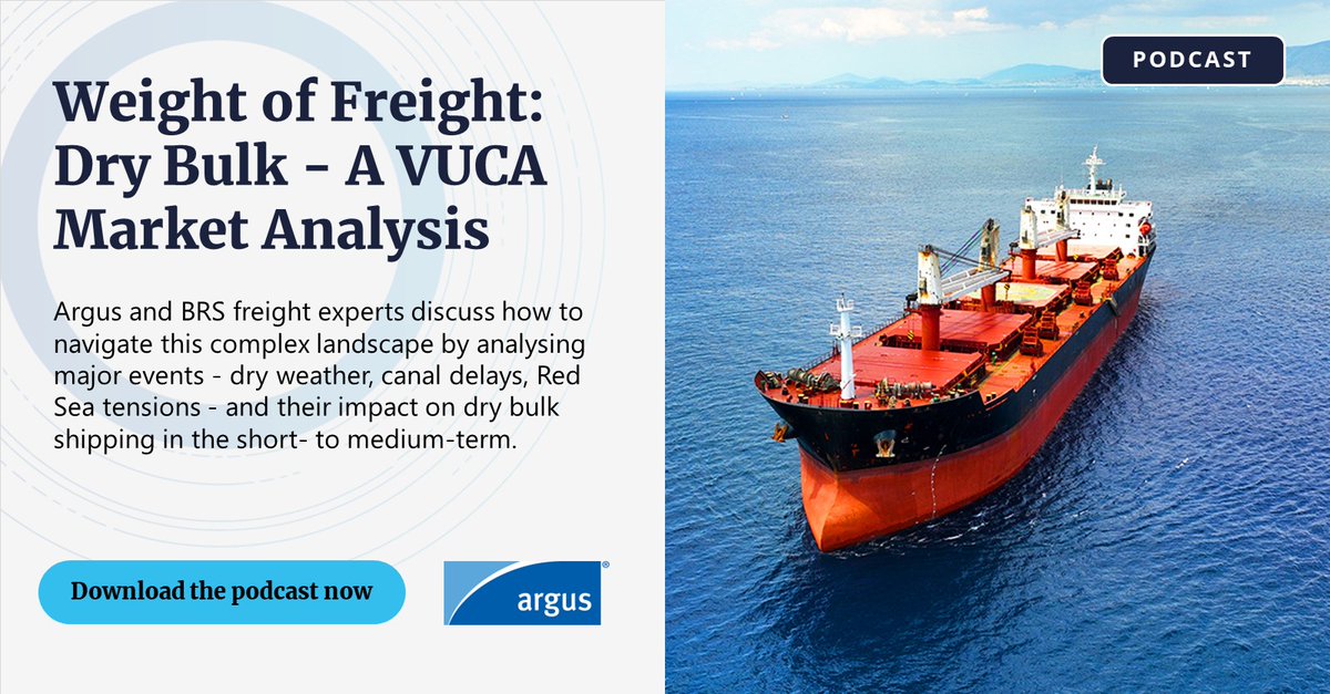 Podcast | Weight of the Freight: #Freight, May 2024. Listen to this podcast: okt.to/rVISkj where Andrew Khaw, Editor Asia Freight and Wilson Wirawan, Dry Bulk Team Lead - Maritime Analyst, discuss how to navigate this complex landscape by analysing major events.