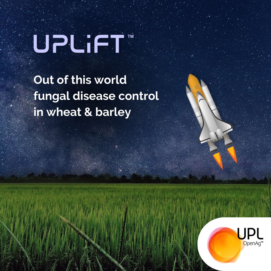 UPLAUSLtd's tweet image. 🛡️🌱Ready to protect wheat &amp;amp; barley crops from fungal disease?

🚀#UpLift® dual-action, broad-spectrum #fungicide provides out-of-this-world protection against foliar fungal diseases to maximise yield potential 👉 bit.ly/UPL_UpLift 🌾

#UPL #OpenAg