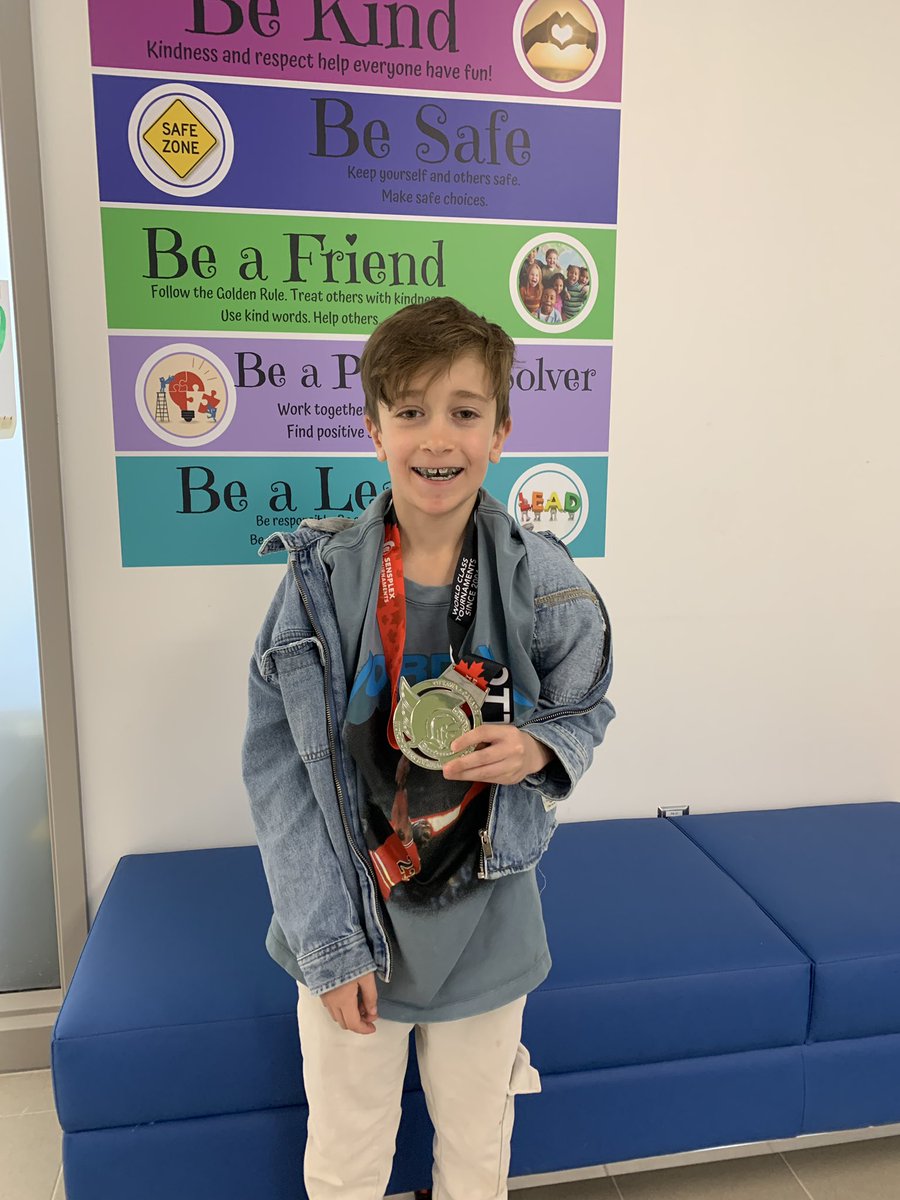 This special Bear proudly wore his hockey medal today and we were so excited to celebrate his accomplishments. By the way, that medal is heavy!!!!!