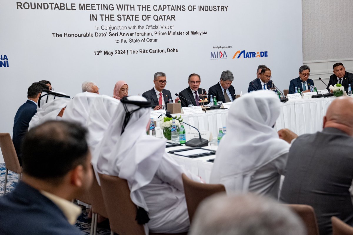 Mengadakan pertemuan meja bulat bersama pemimpin industri beberapa syarikat utama yang bepangkalan di Qatar. Pertemuan ini adalah sebahagian daripada usaha agresif Malaysia menerusi Kementerian Pelaburan, Perdagangan dan Industri Malaysia (MITI) untuk menarik lebih banyak…