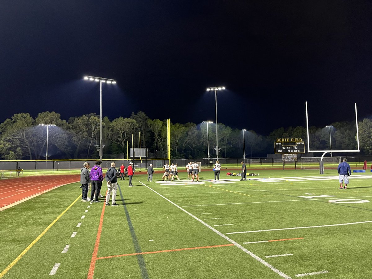 This is my first time seeing the new lights on for the fields at Springfield Central. It’s starting to look like Texas up here.