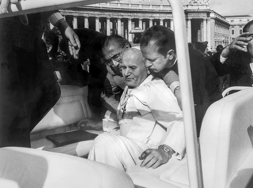 Today in 1981 – Mehmet Ali Ağca attempts to assassinate Pope John Paul II in St. Peter's Square in Rome, shooting him twice. The critically injured Pope was rushed to the Agostino Gemelli University Polyclinic to undergo emergency surgery and survived.