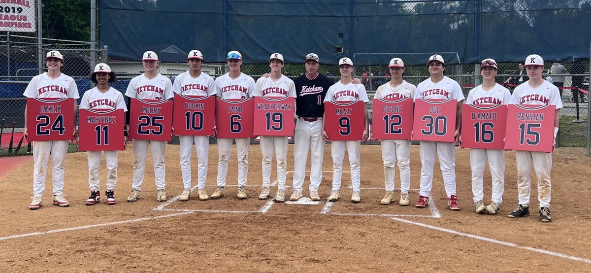 RCK 12 - WhitePlains 0
SENIOR DAY-incredible seniors➡️continue to proudly carry torch/⬆️expectations of RCK Baseball! ❤️these boys!
@ryanmealy3 4ip/8k/1h
@Aidan27391201 1ip/2k
@OwenPaino 2h/4rbi
@luke_picone 2h 
@MondesandoNick 2h
@KDJmedia1 @PJSports @lohudsports @RCKAthletic