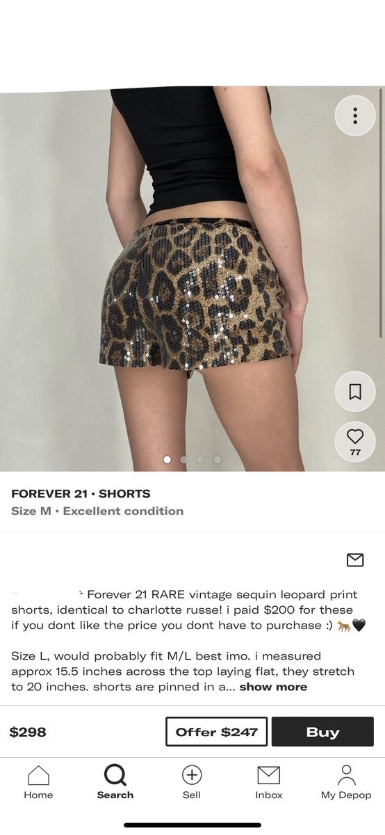 Gen Z vs. Millennial descriptions on resale sites 

millennial:
sequin shorts I wore to the club with Jeffrey Campbell boots in 2011 = $15

gen z:
vintage RARE Forever21 sequin leopard print shorts similar to viral vintage Charlotte Russe shorts = $298

the shorts: