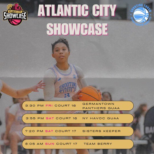 Schedule for Atlantic City! @ShootingTouchMA @HardwoodJungle