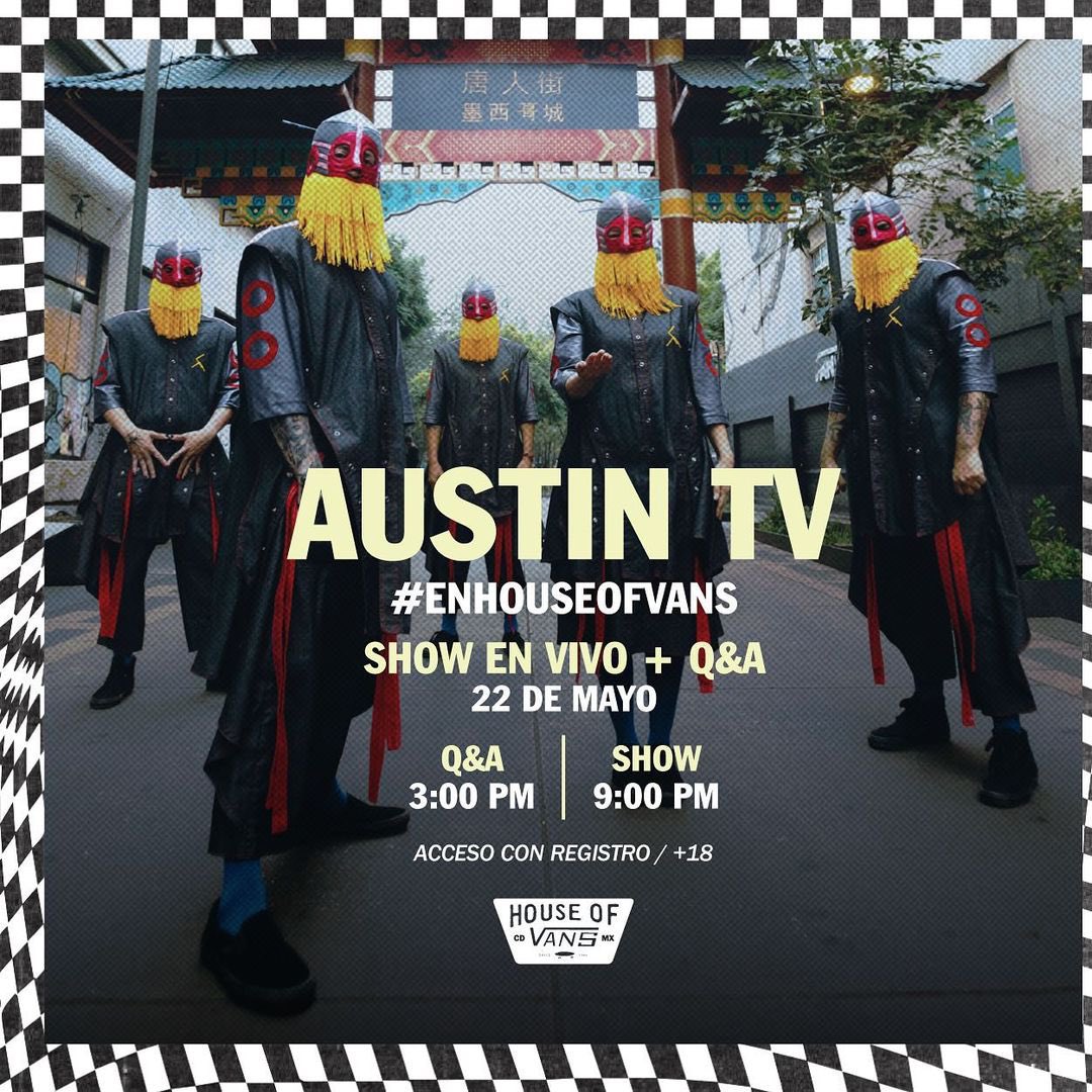 🚨 ATENCIÓN 🚨

Austin TV tendrá show en House of Vans, además de un Q&A, el próximo 22 de Mayo 🍃📺

El registro a partir del viernes 17 de Mayo a las 6:00pm, recuerda que es un evento para +18 ⚡️

El consejo: Bájense la app de Eventbrite 🤌🏼 

¿Se lanzan?