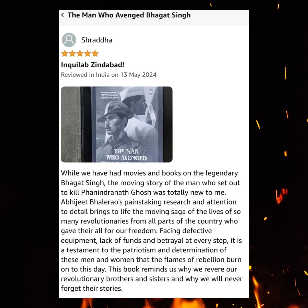 My review for The Man who Avenged Bhagat Singh. Do give this a read! 
#indianhistory #Revolutionary