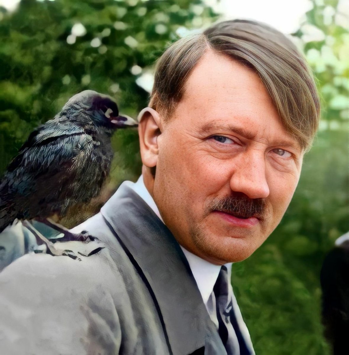 Adolf Hitler in HD color (real) with a wild bird.

Adolf Hitler was a vegetarian. He was a man of compassion and he recognized the importance of compassion in society. He had so much affection for his German shepherds. He banned all animal experimentation, recognizing it to be…