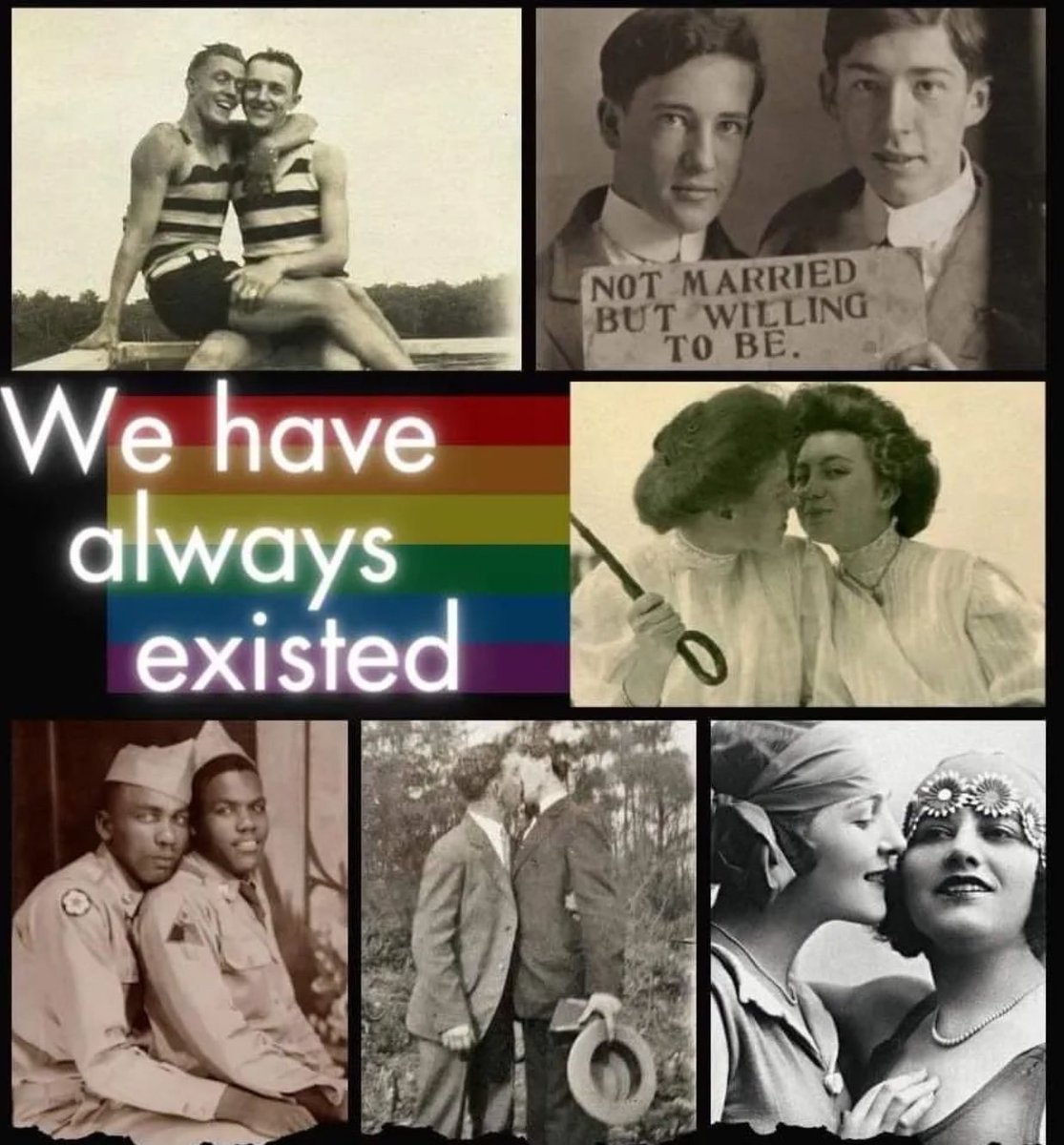 We have always existed…and always will. 🏳️‍🌈