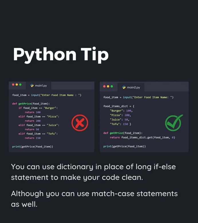 Python Tip 🤔 Comment your opinion below! 👇

#python #programming #developer #morioh #programmer #coding #coder #softwaredeveloper #computerscience #webdev #webdeveloper #webdevelopment #pythonprogramming #pythonquiz #ai #ml #machinelearning #datascience