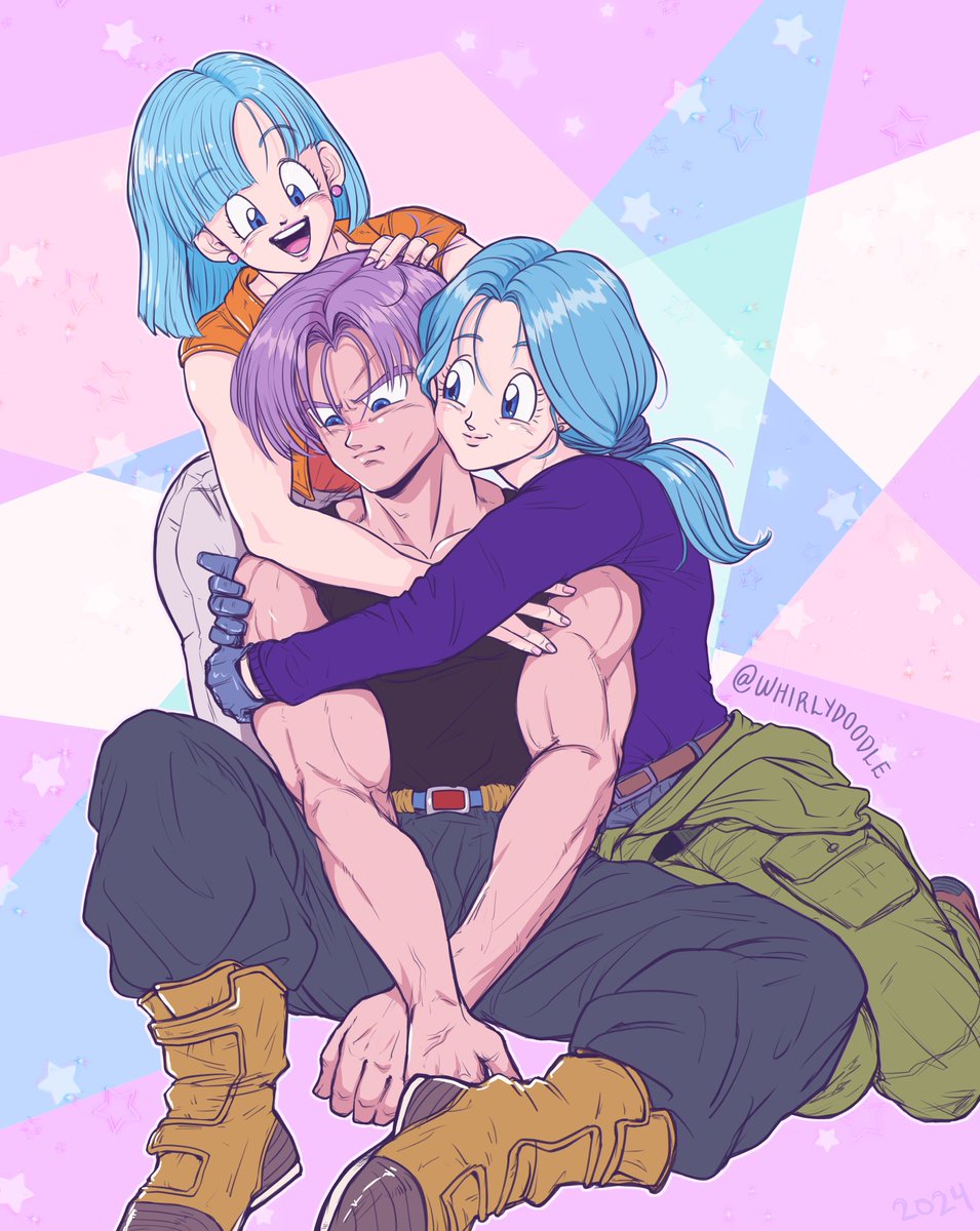 'Proud Mamas'
Happy belated Mother's Day! 🌸🌷

(Remastered this painting from July 2022) / myart / #FutureTrunks / #Bulma / Future Bulma / DragonBall