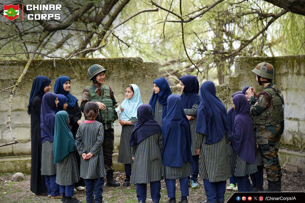 'Brighten your smile, lighten your life ~ let happiness be your signature” #Kashmir #Happiness @adgpi @NorthernComd_IA