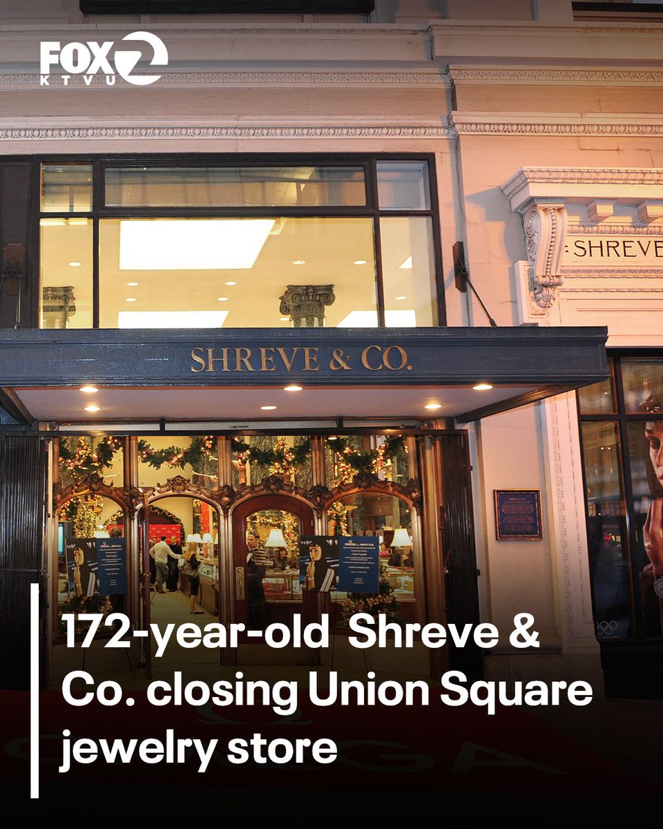 Shreve & Co., a prestigious jeweler that has been in San Francisco for 172 years, announced on Monday that they will be moving their flagship store to Palo Alto.