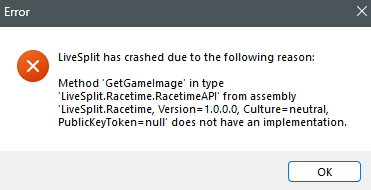 If you are running into this error after updating LiveSplit, please re-download the latest version from livesplit.org/downloads

(You can copy the settings.cfg file from your old LiveSplit folder to the new one to keep your settings.)