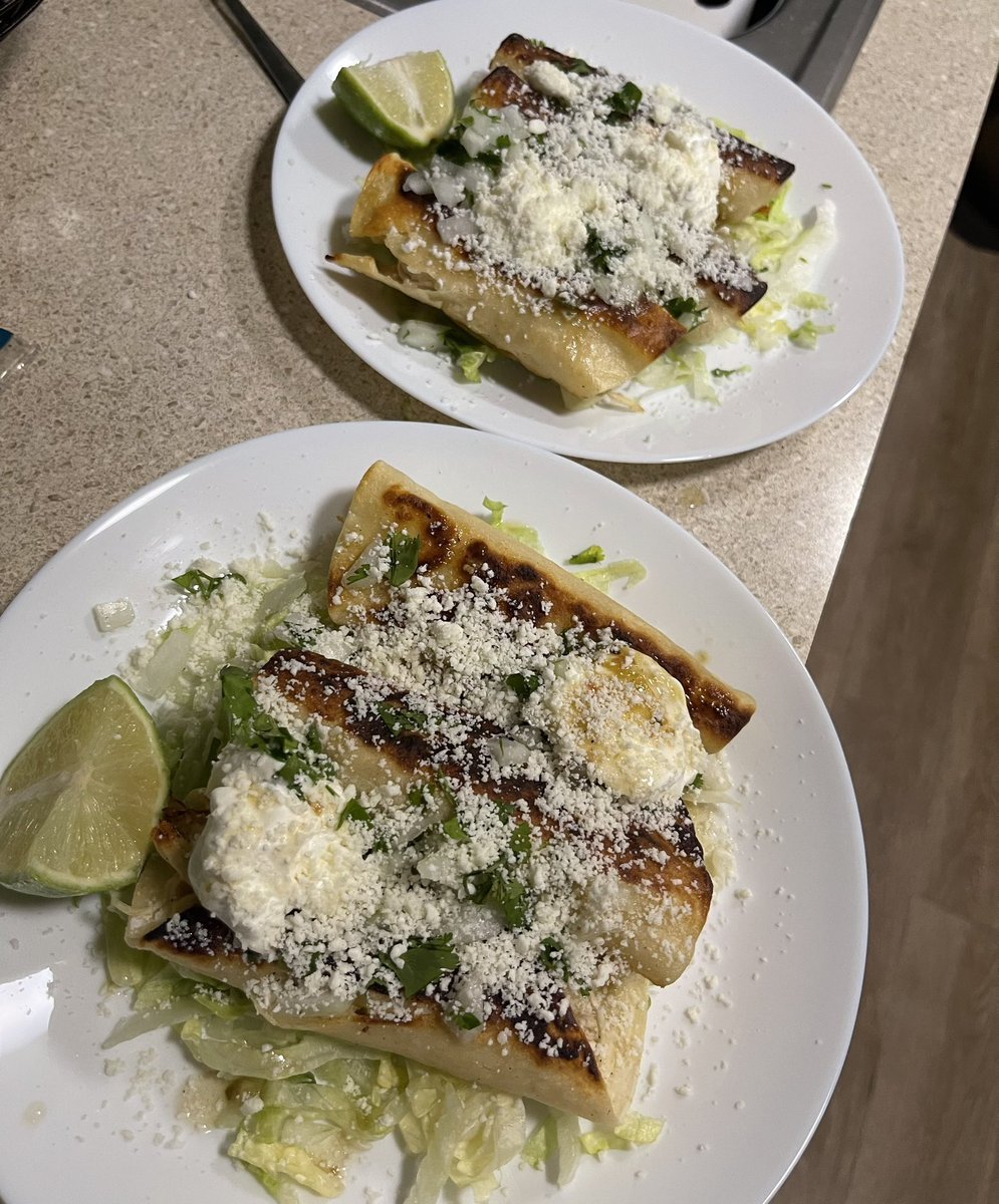 Made some flautas i sure hope no latina goth gf is going notice