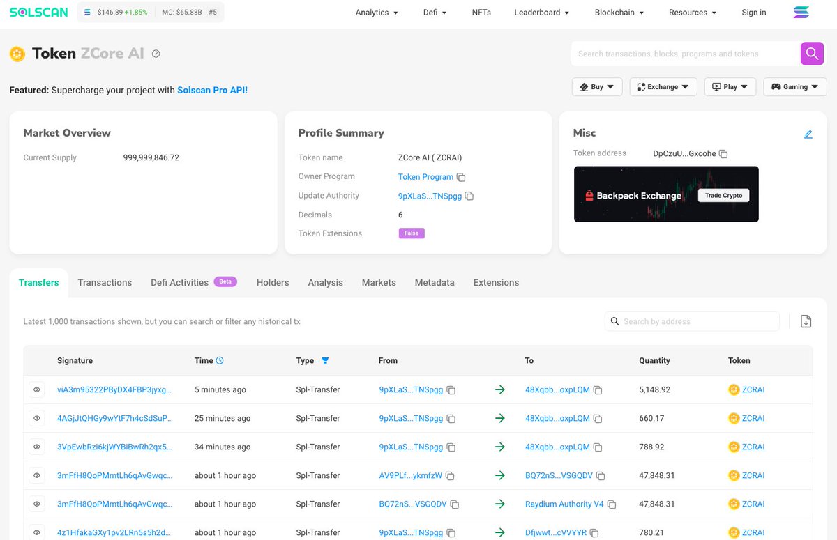 Tagging @JupiterExchange ZCRAI on solscan solscan.io/token/DpCzuUVp…