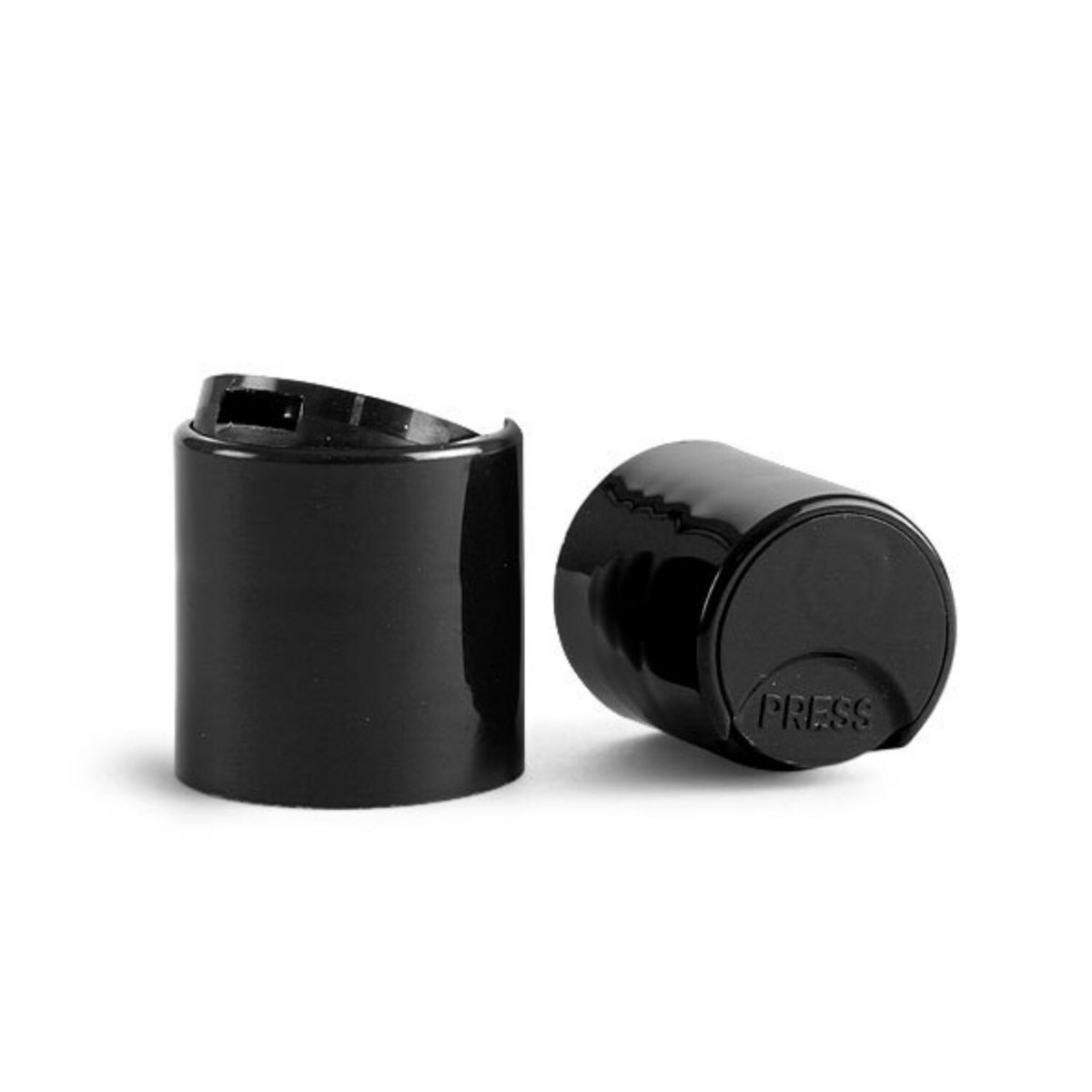Black Unlined Disc Dispensing Caps - Bottle Cap Size: 24-410 - Set of 25 - BULK25 tuppu.net/987e96c9 #cosmetics #blackownedbusiness #beautysupply #bottles #DispensingCaps