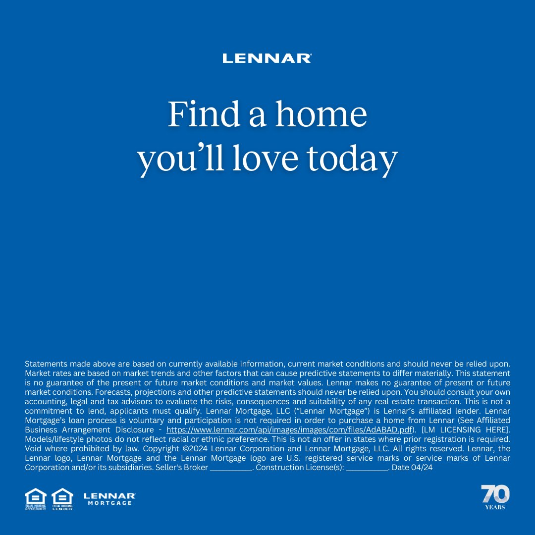 There are so many reasons why homeownership is a huge milestone! Buying your first home is one of the building blocks to creating the future you want. We can help get you there!
🔗 spr.ly/6012d6PNy

#lennar #lennarcommunity #newhomes #california #CA #inlandempire