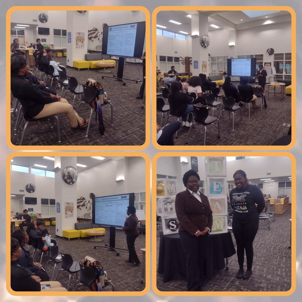 P r e s l e y (@trimathleteusa) on Twitter photo The 2024 MHS STEAM Symposium was a showstopper! Thanks to our Admins, Parents, Teachers, & Scholars for your support! Big thanks to <a href="/pthetechcoach/">Pilar Ramos Castillo, M.S.</a> for sharing her STEM story & affirming our scholars!
<a href="/PrincipalBGame/">Monica Blasingame</a>
@MsCastilloMHS
<a href="/ENunnallyEdu/">Eldread Nunnally, Jr, Ed.D</a>
<a href="/kbturner973/">KB Turner</a>
<a href="/MHSBioMathClub/">MHS BioMath/STEAM Research Club</a> The 2024 MHS STEAM Symposium was a showstopper! Thanks to our Admins, Parents, Teachers, & Scholars for your support! Big thanks to <a href="/pthetechcoach/">Pilar Ramos Castillo, M.S.</a> for sharing her STEM story & affirming our scholars!
<a href="/PrincipalBGame/">Monica Blasingame</a>
@MsCastilloMHS
<a href="/ENunnallyEdu/">Eldread Nunnally, Jr, Ed.D</a>
<a href="/kbturner973/">KB Turner</a>
<a href="/MHSBioMathClub/">MHS BioMath/STEAM Research Club</a>