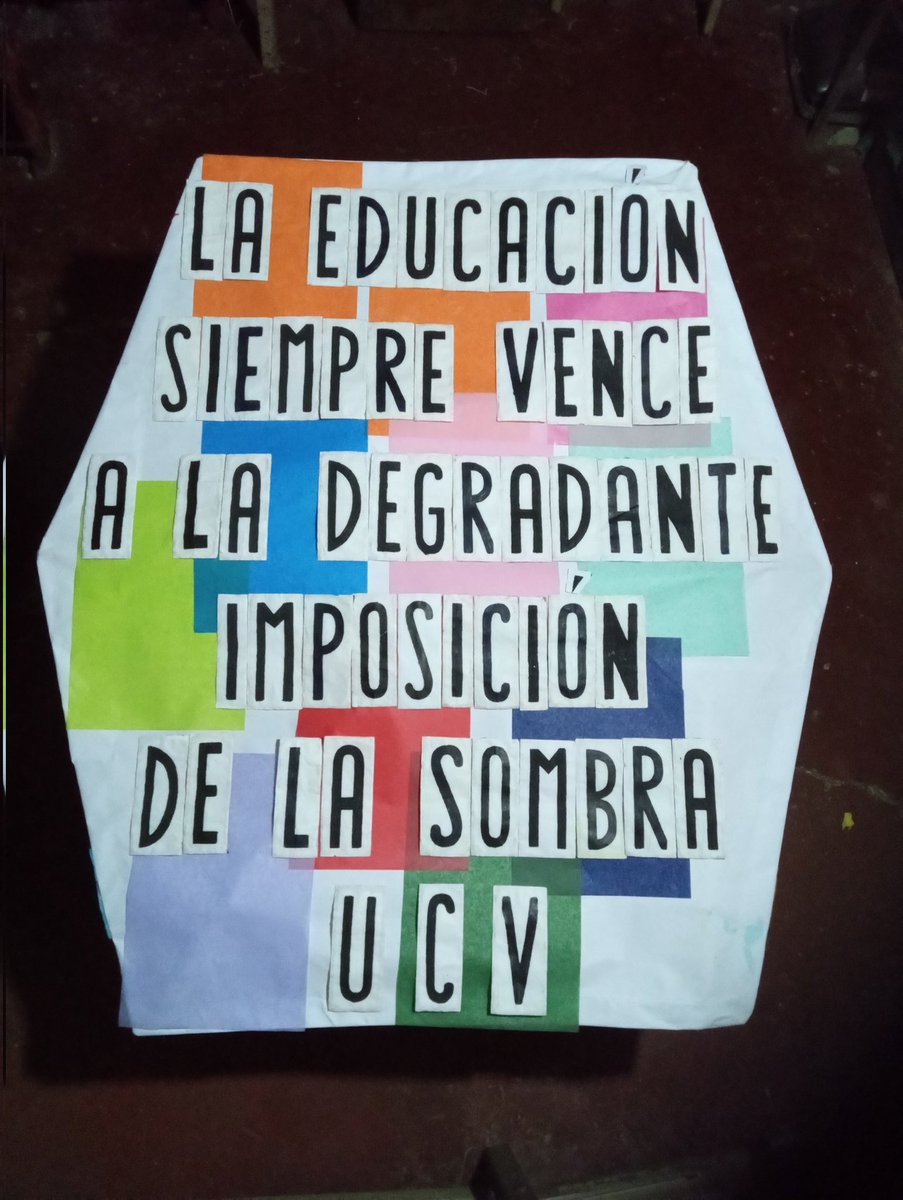 #UCV #EducaciónSuperior #Educación #Profesor #Profesores #LaCasaQueVenceLaSombra #venezuela #Libertad #DerechosHumanos