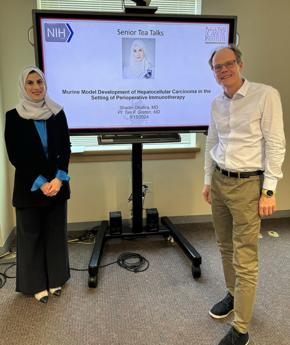 NCI Surgical Oncology Research Fellows (@nci_surgoncfel) on Twitter photo Congrats to <a href="/ShadinGhabra_MD/">Shadin Ghabra</a> on her excellent presentation “Murine Model Development of HCC in the Setting of Perioperative Immunotherapy,” we are all impressed by her extensive work developing a mouse model to elucidate the role of immune checkpoint inhibitors in recurrent HCC! Congrats to <a href="/ShadinGhabra_MD/">Shadin Ghabra</a> on her excellent presentation “Murine Model Development of HCC in the Setting of Perioperative Immunotherapy,” we are all impressed by her extensive work developing a mouse model to elucidate the role of immune checkpoint inhibitors in recurrent HCC!