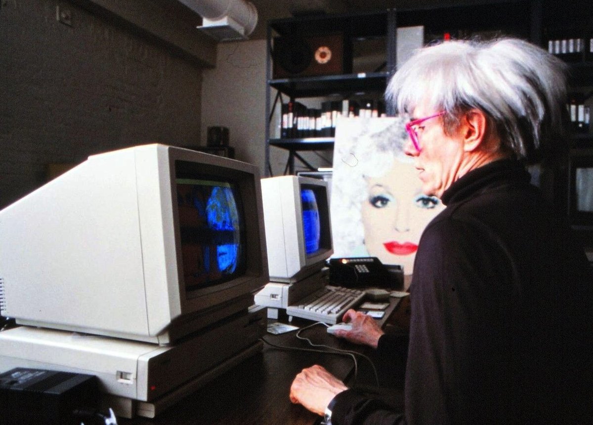 Interviewer: Do you think that computers will play a larger and larger role in art?

'Uh, yeah, I think that after graffiti art, they probably will. When the machine comes out fast enough. It will probably take over from the graffiti kids.'

- Andy Warhol, Amigaworld 1985