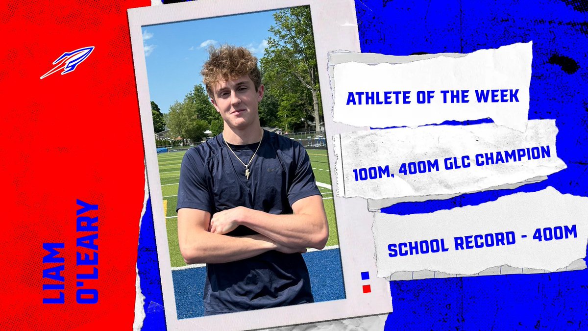 ⚡️⚡️⚡️⚡️⚡️

Bay Track’s Athlete of the Week is Liam O’Leary! Liam won the 100 and 400 last week at GLCs setting a new school record in the 400 AND was the top point scorer on the boy’s side 🚀