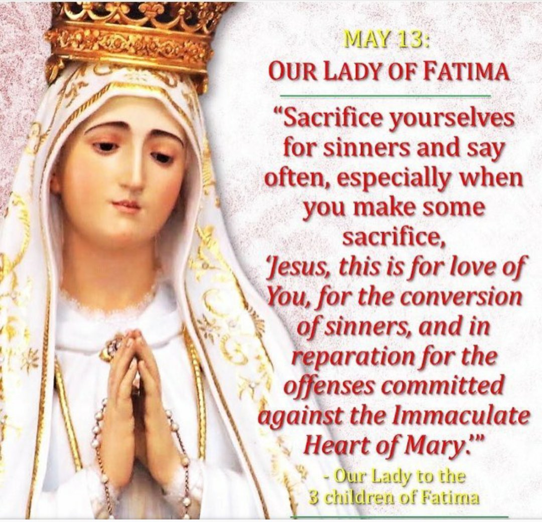 Today, May 13th, optional memorial of #OurLadyOfFatima. The following is a 🧵from a book by Bishop Sheen: Communism & the Conscience of the West, Ch 10: Our Lady of Fatima & Russia. It's long so I made screenshots instead of trying to type or copy/paste it. #CatholicTwitter