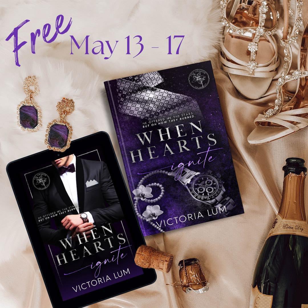 Look what’s free. When Hearts 

Ignite is free May 13-17
Buy now for free at 
geni.us/whenheartsigni… 

 #authorvictorialum #contemporaryromance #booktok #bookstgrammer #spicyromance #KU #angstyromance #TheOrchidSeries #WhenHeartsIgnite #bossemployee  #forbidden   #torturedhero