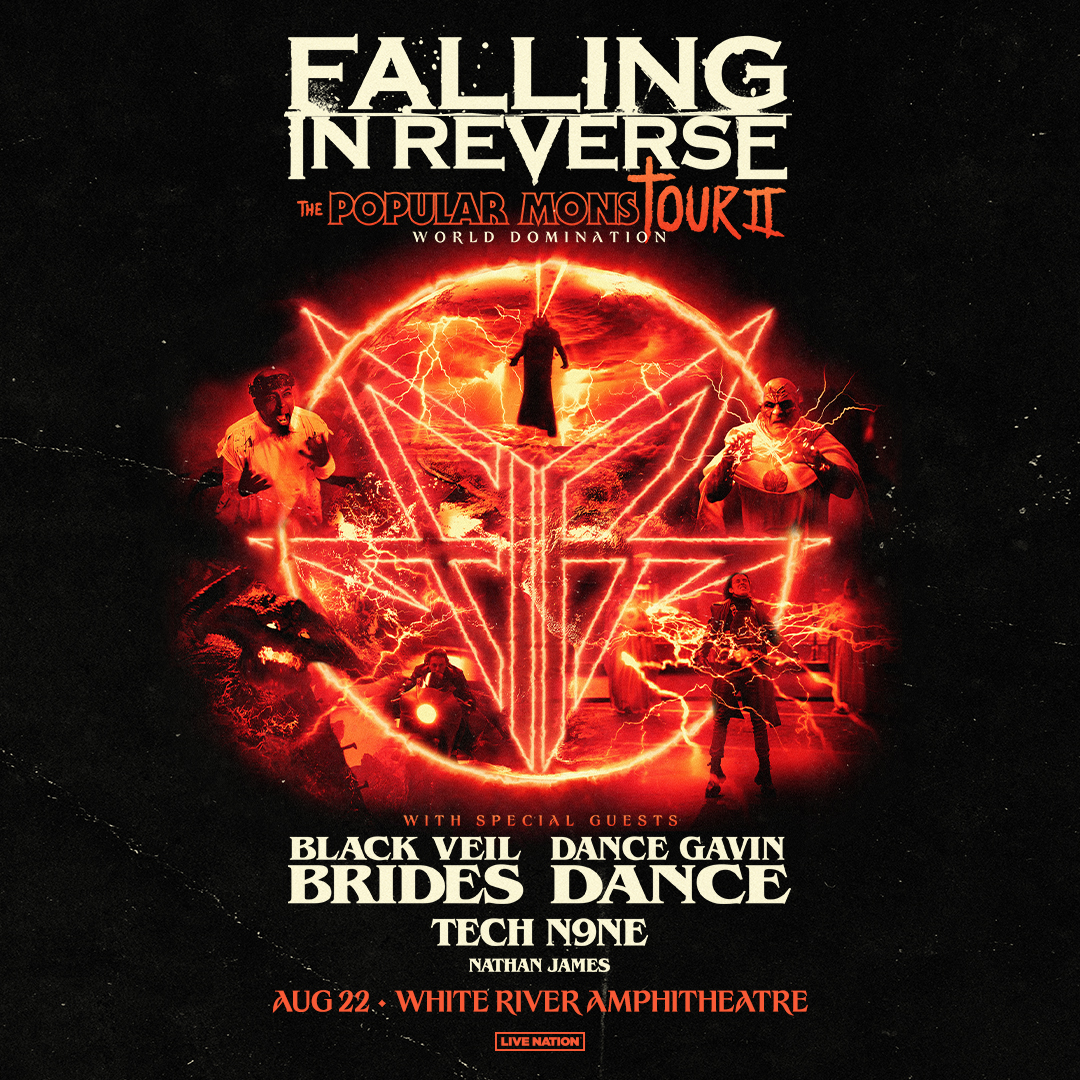 Falling In Reverse is coming to White River Amphitheater on August 22 with Black Veil Brides, Dance Gavin Dance, and more. t.dostuffmedia.com/t/c/s/147559