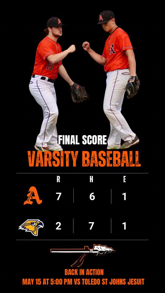 Varsity wins their 4th straight and improves to 17-6 after defeating Hillsdale this evening! Next up, sectional championship vs Toledo St. John’s Jesuit on Wednesday at HOME. #GoArrows 

@ArrowsAD @paramoc @packardj