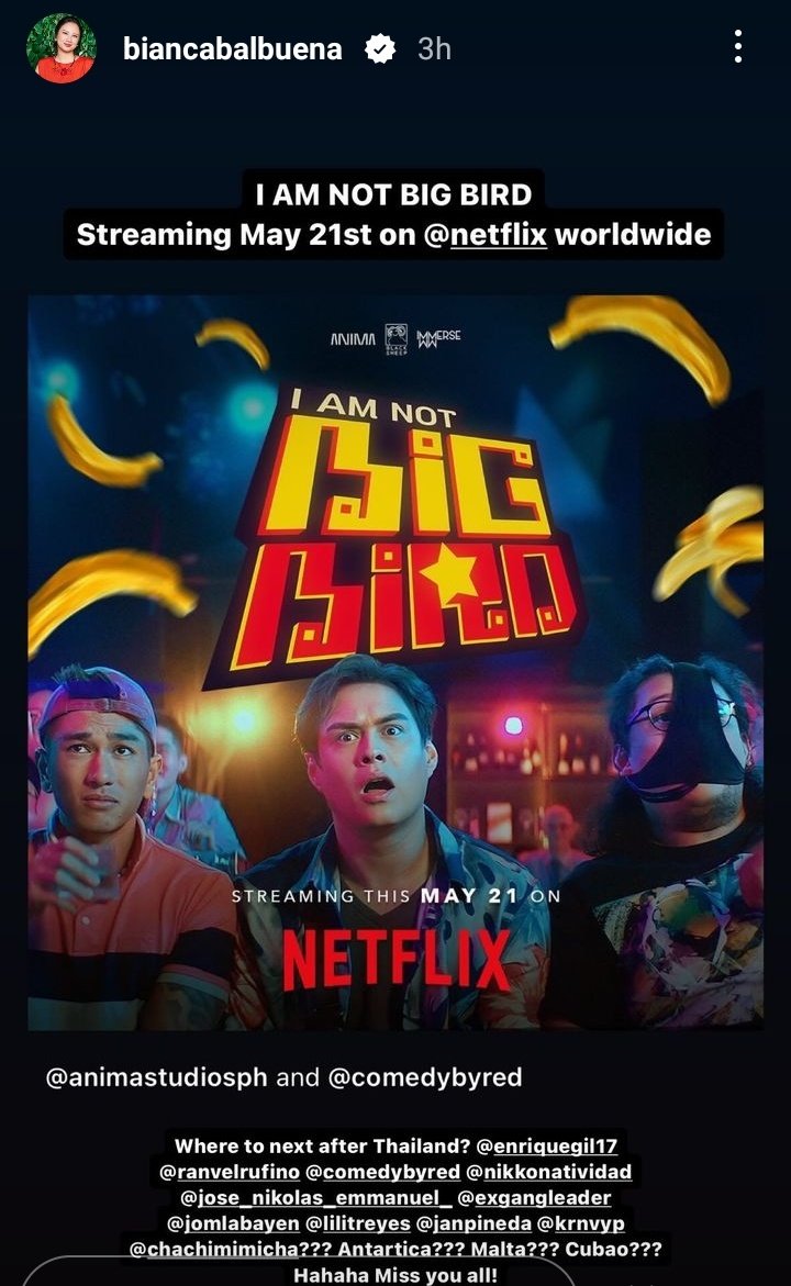 I Am Not Big Bird Streaming May 21st on Netflix worldwide !! #EnriqueGil