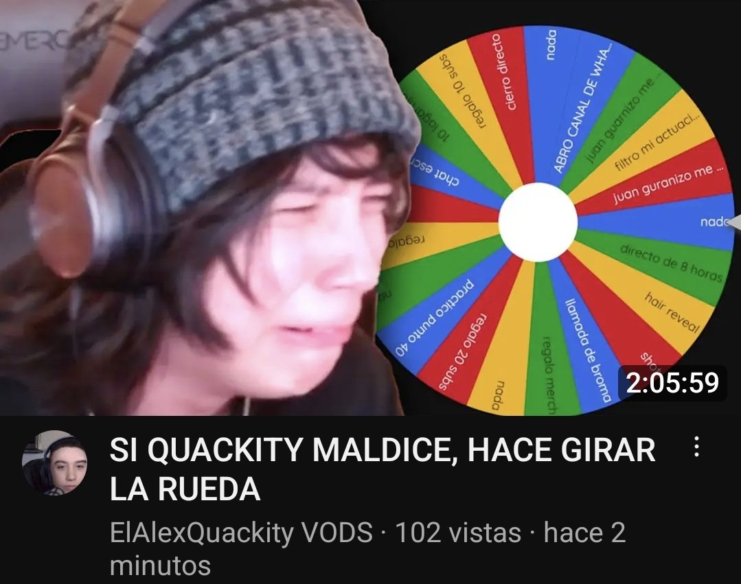 🔴¡VOD ya disponible en Youtube en el canal de 'ElAlexQuackity VODS'! 📎:youtu.be/ylI2MGJeIcw