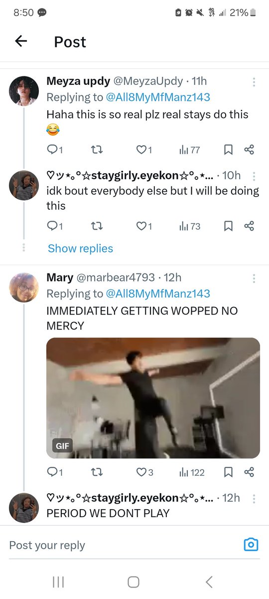 innieayen's tweet photo. im blocked on main but this is DISGUSTING people are genuinely planning on hurting other people if they put their lightstick down during that song. yall are absolutely rotted in the brain. https://t.co/8Aif1VImNn