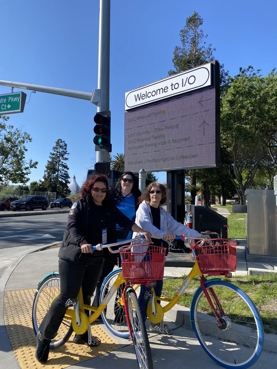 The best way to get around #GoogleIO is the #GBike
@WomenTechmakers @Google #IO