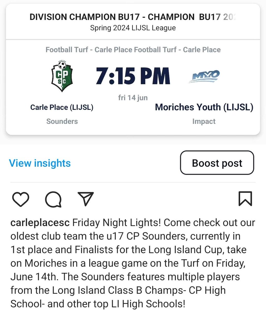 Carle Place Soccer tweet media