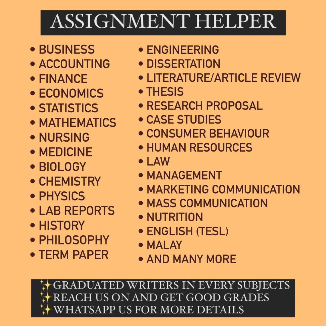 We'll give you Top grades in:
#ResearchPapers
#Essays
*Pay write
*English
*Paper pay
#assignmenthelp
*Criminology 
#homeworkdue
*Do my homework
*Online classes
#Homework
*Philosophy 
#Coursework
#Assignmentdue
*Pay someone write