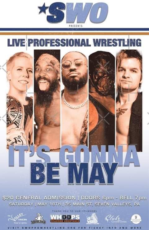 My next assignment is this Saturday 5/18!! @SWOprowrestling returns to #SevenValleysPA!!
#SusquehannaWrestlingOrganization #indywrestling #prowrestling 
#independentwrestling 
#ProwrestlingReferee